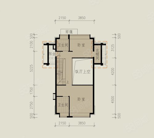 逸翠庄园独栋别墅d2户型,广州逸翠庄园别墅约213.00图