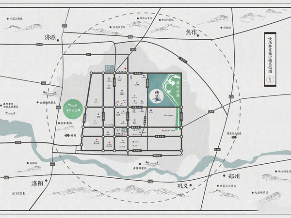 孟州快活林文旅小镇楼盘区位规划