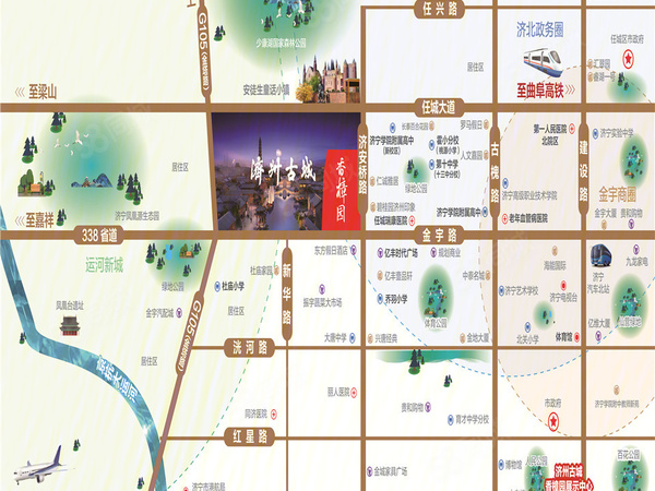济州古城·香樟园楼盘区位规划