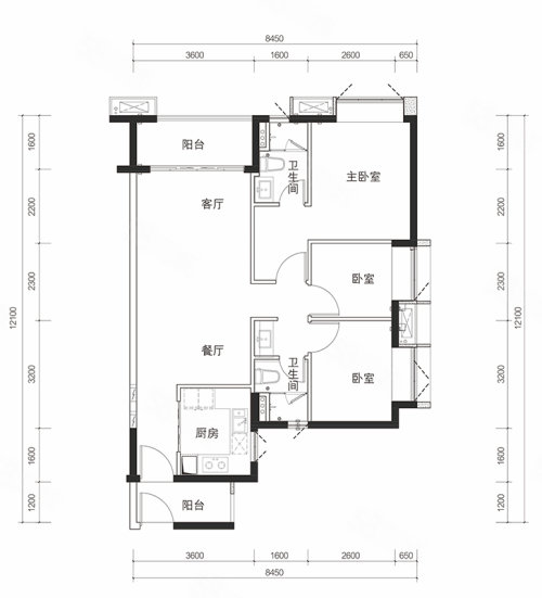 时代雁山湖(鹤山)户型图