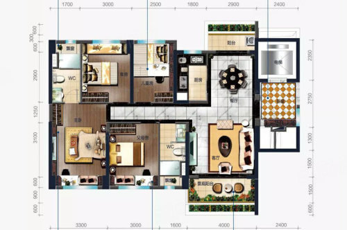 碧桂园盛世名门户型图