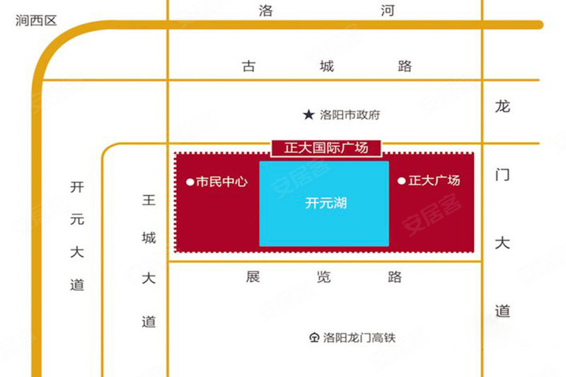 洛阳楼盘 洛龙区楼盘 市政府开元湖楼盘 正大国际广场