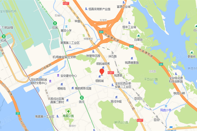 深圳领航城领誉-交通图(75) - 深圳安居客