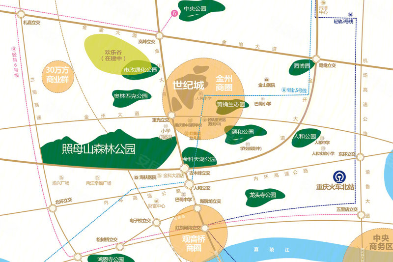 重庆恒大世纪城-交通图(41) - 重庆安居客