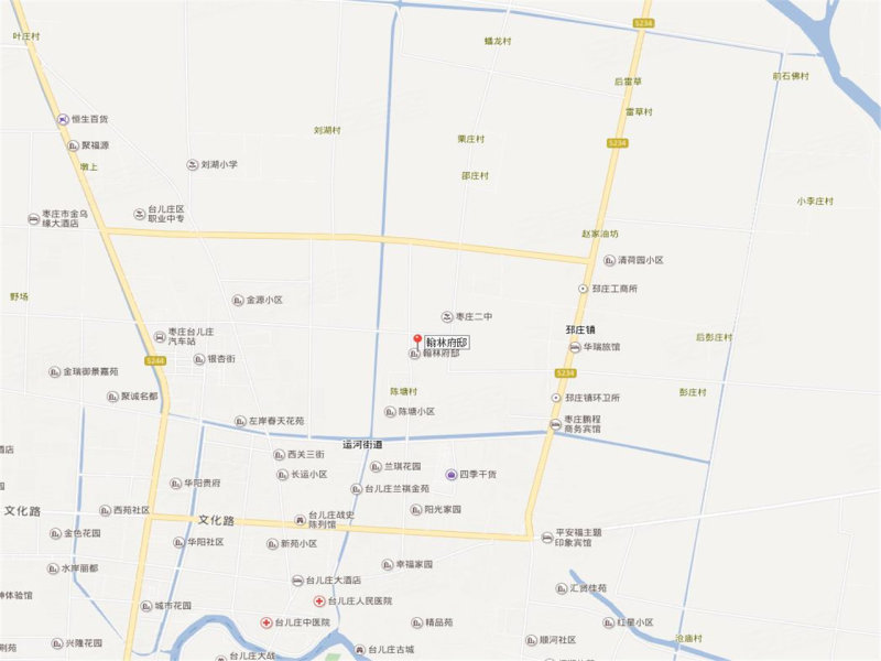 台儿庄区城区地图展示