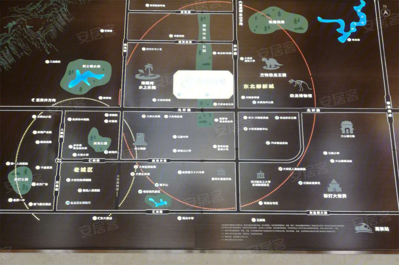 自贡蓝润春风九里-交通图(56) - 自贡安居客