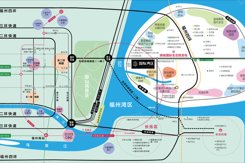 福州三盛国际湾区-交通图(102) - 福州安居客