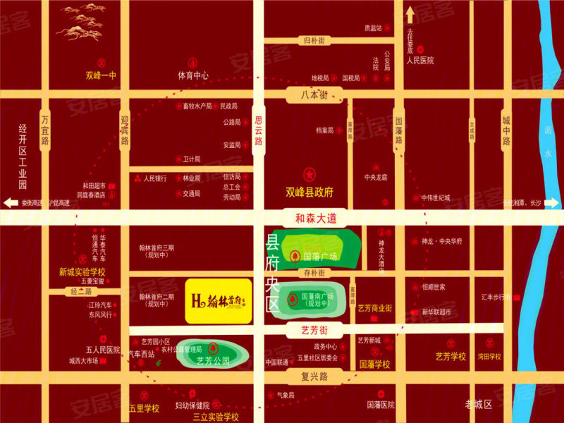 娄底翰林首府-交通图(40 娄底安居客