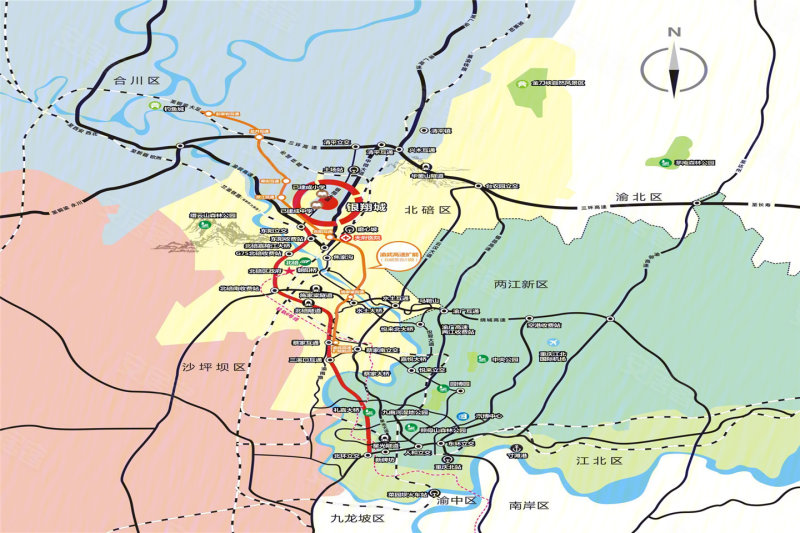 重庆银翔城-交通图(114 重庆安居客