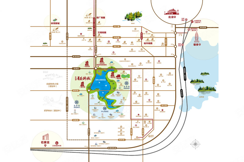 保定碧桂园清苑新城-交通图(3) - 保定安居客