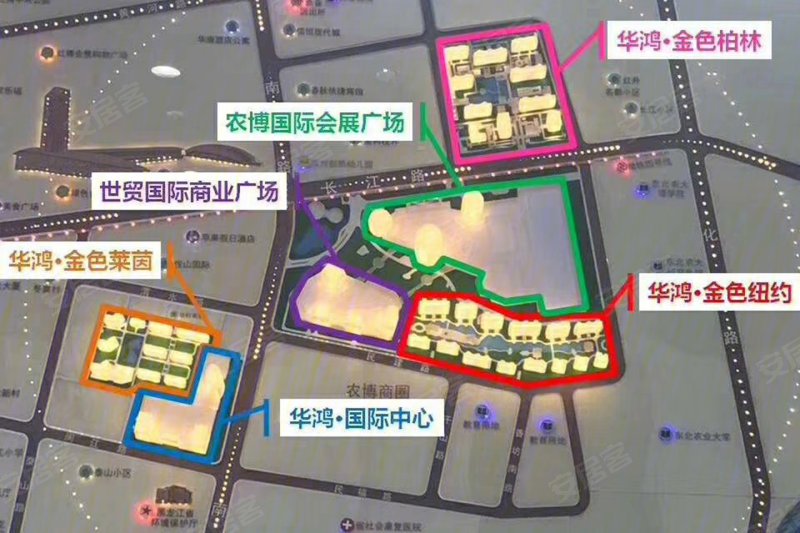 哈尔滨华鸿金色纽约-交通图(32) - 哈尔滨安居客