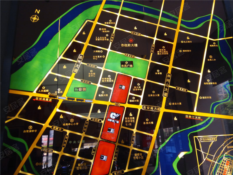 吉安铜锣湾广场-交通图(96) - 吉安安居客