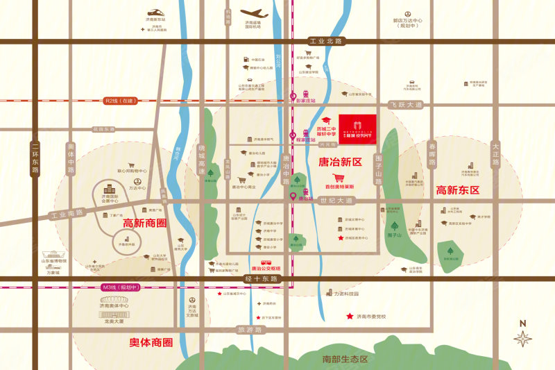 济南唐冶新城悦隽风华-效果图(4) - 济南安居客