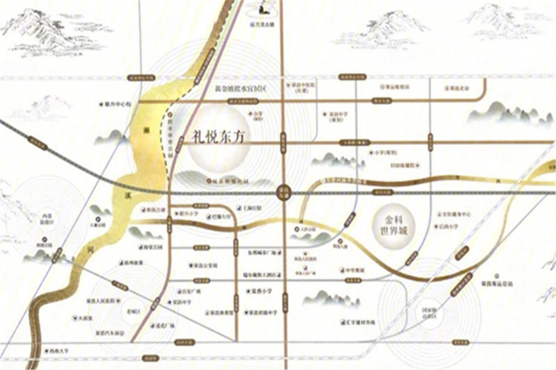 重庆荣昌金科礼悦东方-交通图(4) - 重庆安居客