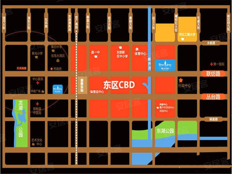 邯郸美的·罗兰春天-交通图(59) - 邯郸安居客