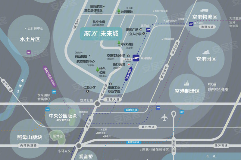 重庆蓝光未来城-交通图(82) - 重庆安居客