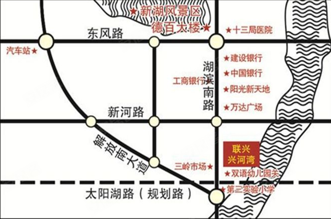 德州联兴星河湾-配套图(54) - 德州安居客