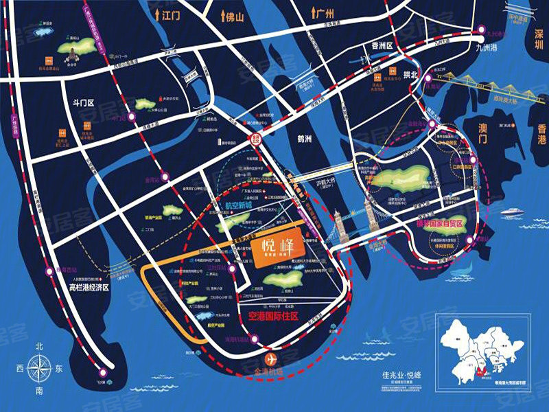珠海佳兆业悦峰-交通图(17) - 珠海安居客