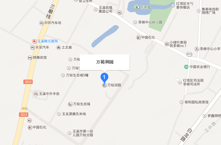 玉溪万裕润园-交通图(61 玉溪安居客