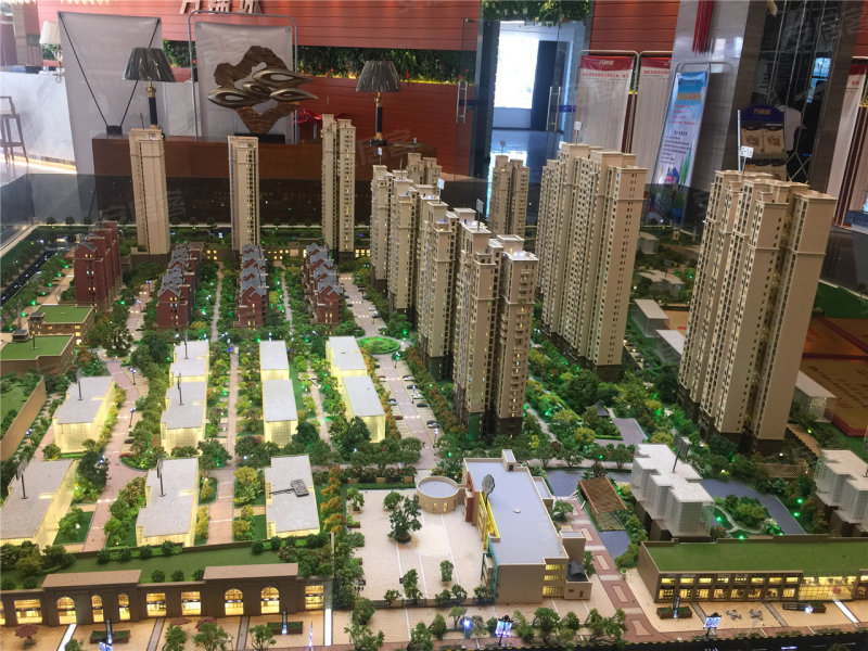 万锦城沙盘图