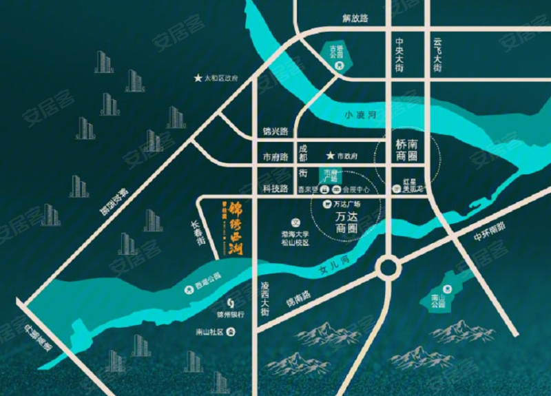 锦州碧桂园锦绣西湖-交通图(12) - 锦州安居客