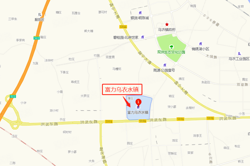 滁州富力乌衣水镇-交通图(1) - 滁州安居客