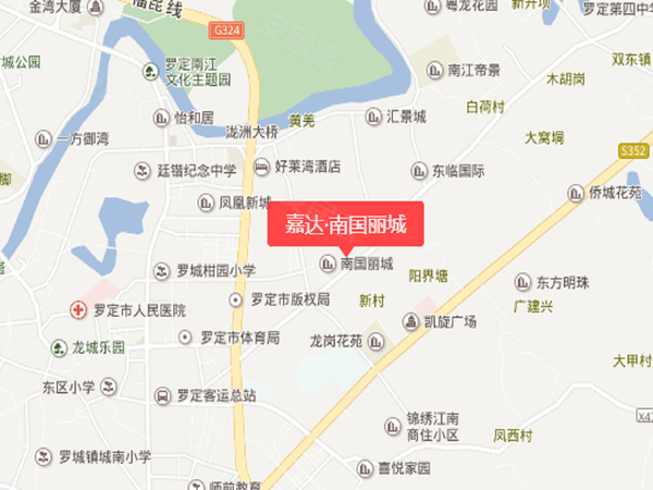 嘉达南国丽城,罗定市嘉达南国丽城房价,楼盘户型,周边配套,交通地图