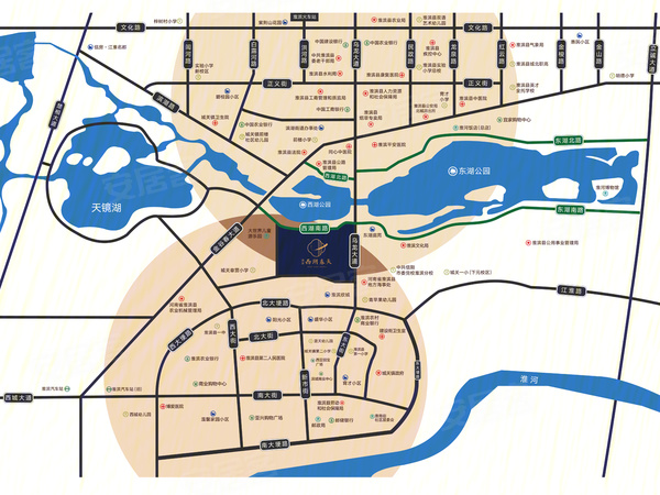 淮滨西湖春天楼盘区位规划