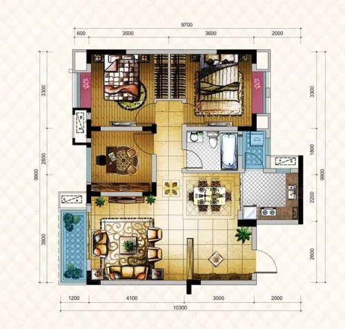 燊海森林柏麓郡户型图