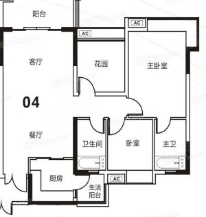 名城御景世嘉动态:103方户型图-广州安居客