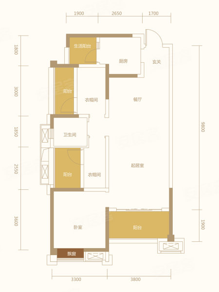 中洲锦城湖岸一期户型图