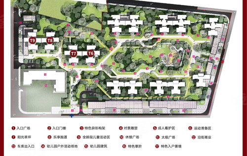 富颐华庭项目鸟瞰规划图