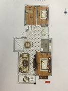 109户型3室2厅1卫 在售 主推 约109m