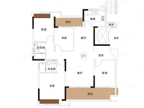 中海云麓公馆户型图