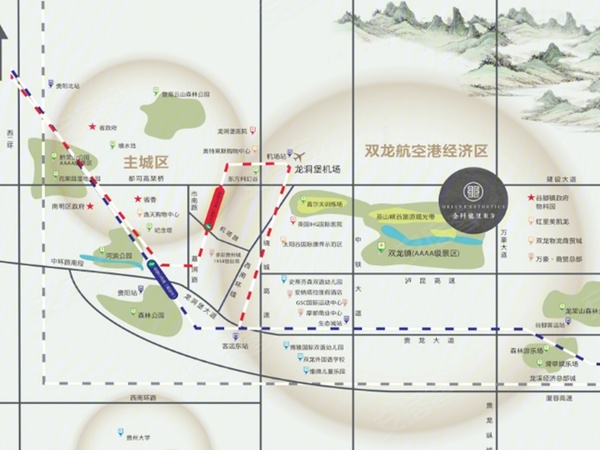 金科龙里东方楼盘区位规划