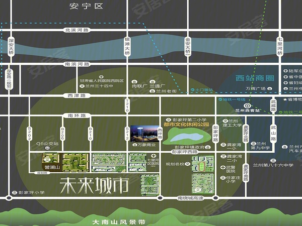 华润置地誉澜山,兰州华润置地誉澜山房价,楼盘户型,周边配套,交通地图