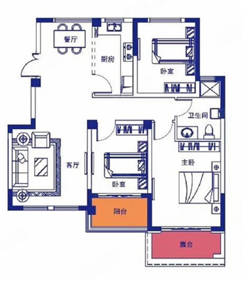 扬州楼盘 开发区楼盘 星河蓝湾  南                      户型图