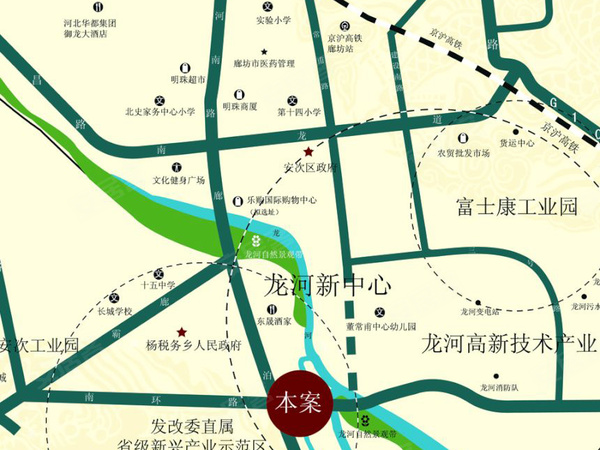 龙河福源,廊坊龙河福源房价,楼盘户型,周边配套,交通地图,安次仇庄乡