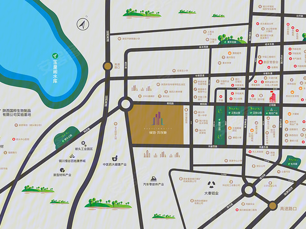 铜川绿地不夜城空中墅房价,楼盘户型,周边配套,交通地图,铜川市新区