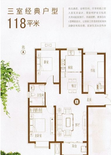 定州楼盘 西城区楼盘 明月新城  南                      户型图