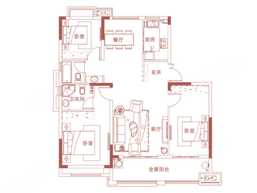 乐富强悦融湾户型图