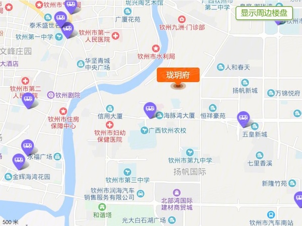 珑玥府,钦州珑玥府房价,楼盘户型,周边配套,交通地图,扬帆北大道7号