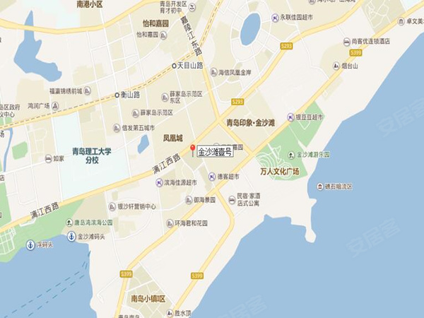 金沙滩壹号,青岛金沙滩壹号房价,楼盘户型,周边配套,交通地图,银雀滩