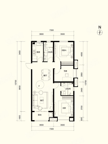 融创外滩公馆户型图