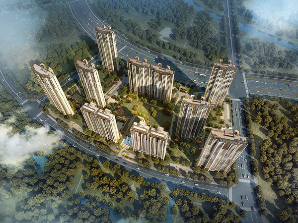 大运河府楼盘建筑物外景