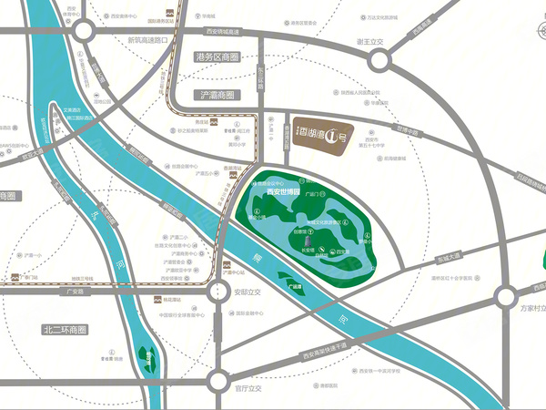 西安碧桂园香湖湾1号楼盘区位规划