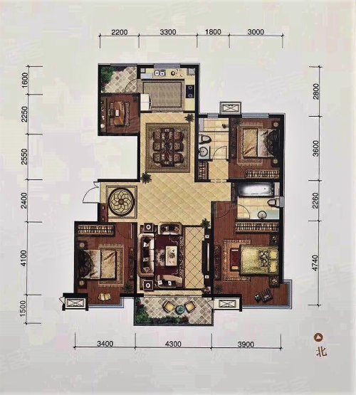 榆林楼盘 榆阳区楼盘 文昌和顺嘉苑 南                      户型图
