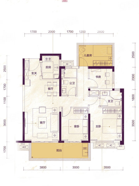 建发玺院户型图