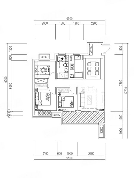 万达·西岸class户型图