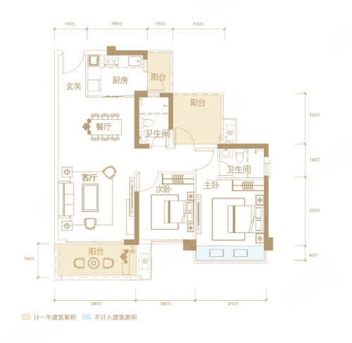 宇星水悦华府户型图